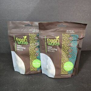 Lot(2) Fresh Wave Odor Removing Packs Natural Ingredients Odor Control 6-Pk Bags